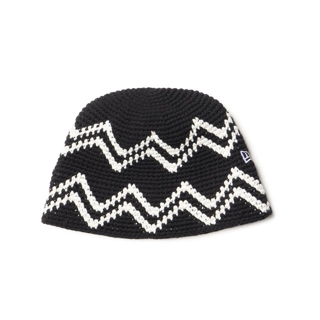 newera クロシェ ニットバケット  ブラック/ウォルナット/オリーブ NEW ERA クロシェ ニットバケット Croche ブラック/ウォルナット
