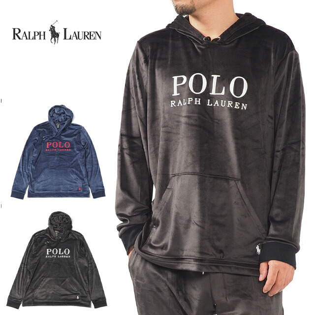 ポロ ラルフローレン ベロアパーカー フーディー 長袖 ロンT M L XL サイズ アンダーウェア インナー 部屋着 パジャマ ルームウェア メンズ レディース ブラック 黒 POLO RALPH LAUREN 長袖 ppvlhr ポニー メンズ トップス プレゼント ギフト 贈り物 父の日 USモデル|SOLT AND PEPPER