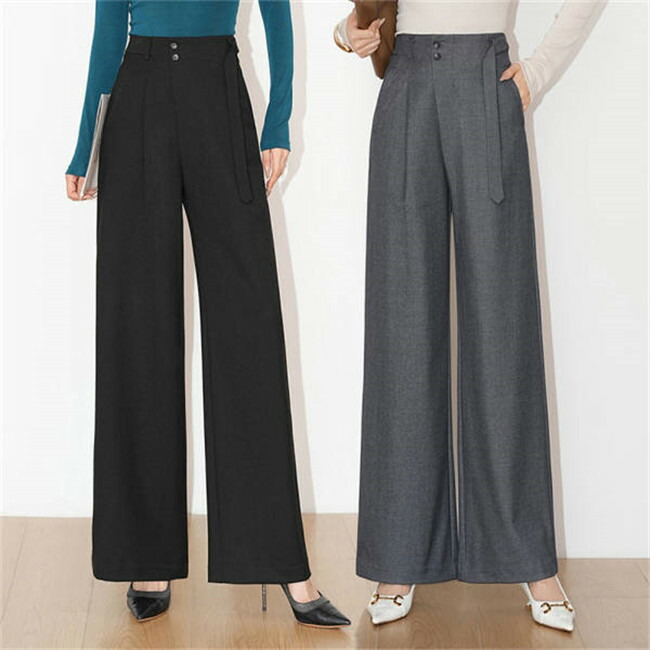 ワイドパンツ レディース ウール ストレートパンツ 長ズボン 高級 ボトムス パンツ ロング丈 ハイウエスト 美脚 脚長 春 秋 冬 柔らかい 着心地良い ゆったり きれいめ 婦人用 通学 通勤 女性用 結婚式 ギフト プレゼント 母 彼女 お呼ばれ 20代30代 40代 50代