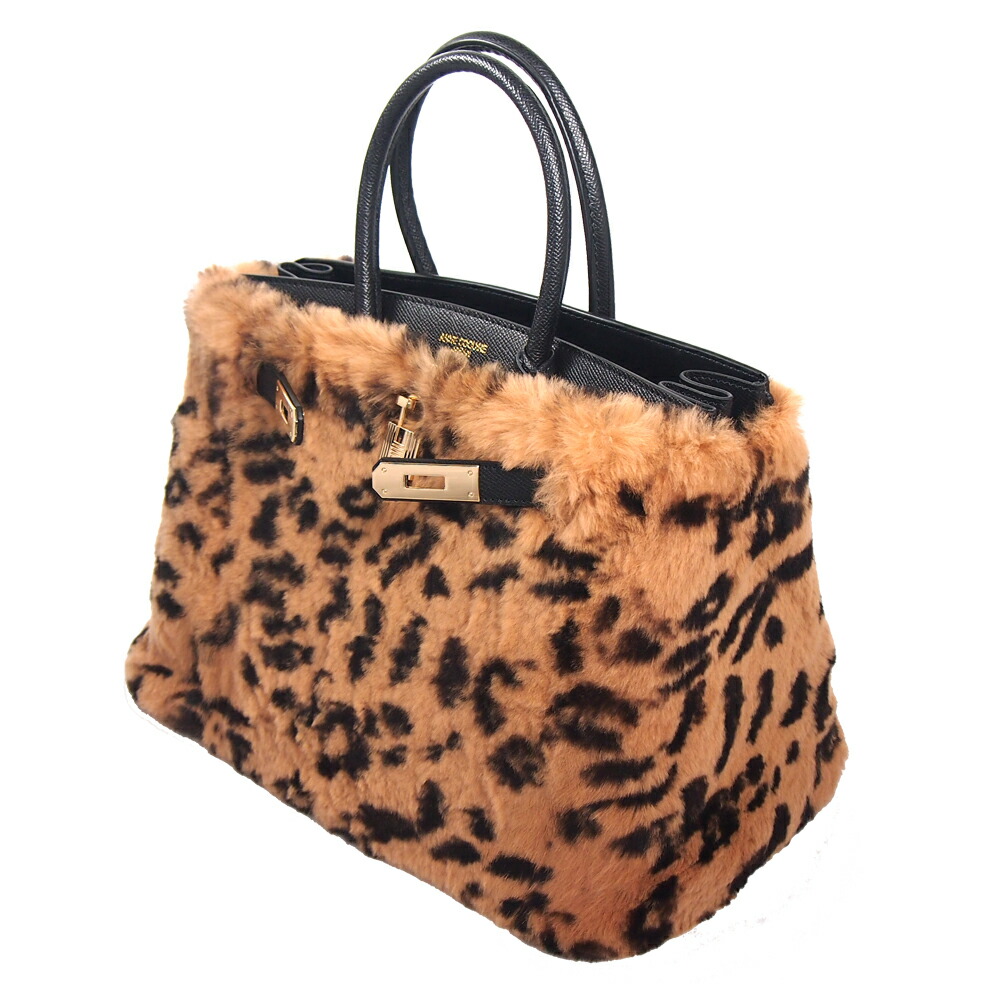 【継続期間制限事項30%OFF】ラビットファーバッグカバー ＜30糎＞＜毛の荒物＞2263-0029 実際的毛皮 家兎 御徒面子取りまかなう 差し上げ物 差し上げ物 Anne Coquine アンコキーヌ 藤島彩子 QVC TV買い出し 今めかしい キレイめ かっこいい