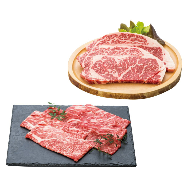 【本日P2倍】氷温（R）熟成肉 国産黒毛和牛すきやき&ステーキセット LH-W-E060-1<br>国産黒毛和牛 お祝い ディナー パーティ 贅沢 お祝い プレゼント 内祝い お返し 記念品 景品 自宅用<br>※こちらの商品はメーカー直送品です。