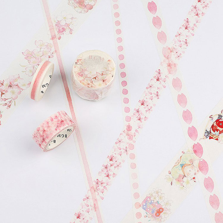 楽天市場 Bgm マスキングテープ スペシャル 桜 八分咲き ピンク 春 15mm 15ミリ 1 5cm幅 Bgm Bm Spsa003 ビージーエム 手帳 スケジュール マステ 雑貨と文具の店 Gute Gouter