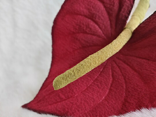 ちりめん染花 コサージュ アンスリウム 赤 送料無料 シルク100 本絹の高級感 コサージュ 敬老の日 母の日 父の日 結婚式 入学式 卒業式フォーマル ヘアアクセサリー布の花 染花 造花 プレゼント ギフト Smtb K Ky Mavipconstrutora Com Br