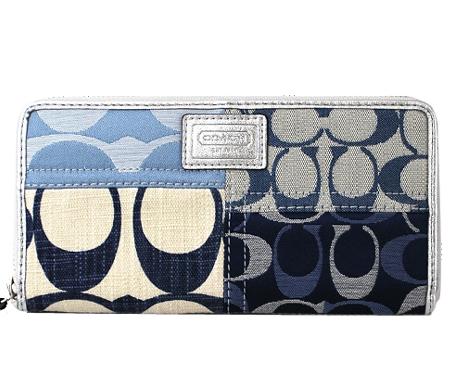 楽天市場】【訳あり】COACH/コーチ パッチワーク デニム ジップ
