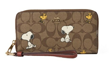 COACH スヌーピー柄 長財布ce705 公式】コーチアウトレット | 【COACH X PEANUTS】ロング ジップ