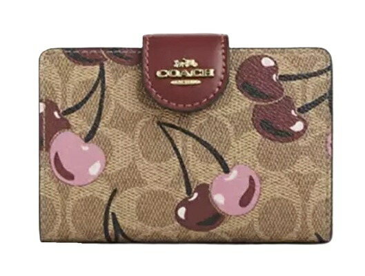 【★ハッピーホリディSALE！個数押さえる大特価】COACH/コーチ職 名書き 帆布 桜んぼう 刷り上げる 二つ折り 金入れ 並み並み 隅っこ ジップ CZ342 IMTAM 【春金入れ】【ラッピング無料】【楽ギフ_荷造り】【新世界人】【母の日】【百貨店SALE】