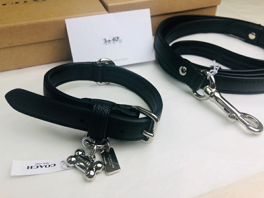Coach リード　犬　猫 楽天市場】コーチ coach ボックスド スモールペット リーシュ