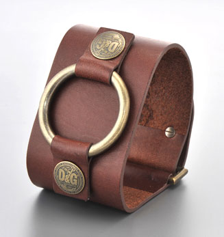 D&G/ドルチェ＆ガッバーナ レザーブレスレット　DJ0295　【Luxury Brand Selection】【メンズ ギフト】【ラッピング無料】【楽ギフ_包装】