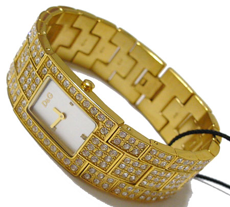 D&G TIME ドルチェ&ガッバーナ C'EST CHIC ゴールドSSベルト腕時計 DW0007【ラッピング無料】【楽ギフ_包装】【10P11Mar16】【05P03Dec16】|インポートサムシング