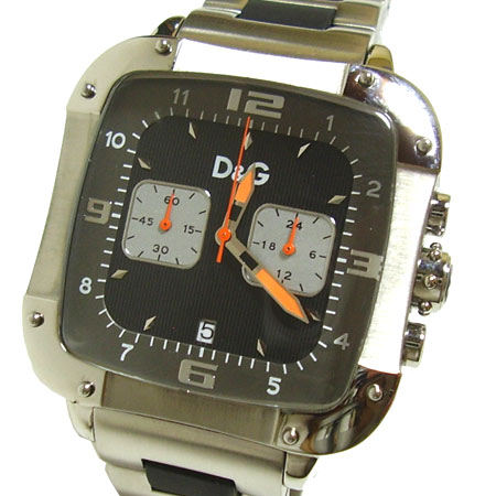 D\u0026G TIME ドルチェ＆ガッバーナLICENSEDクロノグラフ SS三尺帯ウオッチ DW0247【ラッピング無料】【楽ギフ_荷造り】
