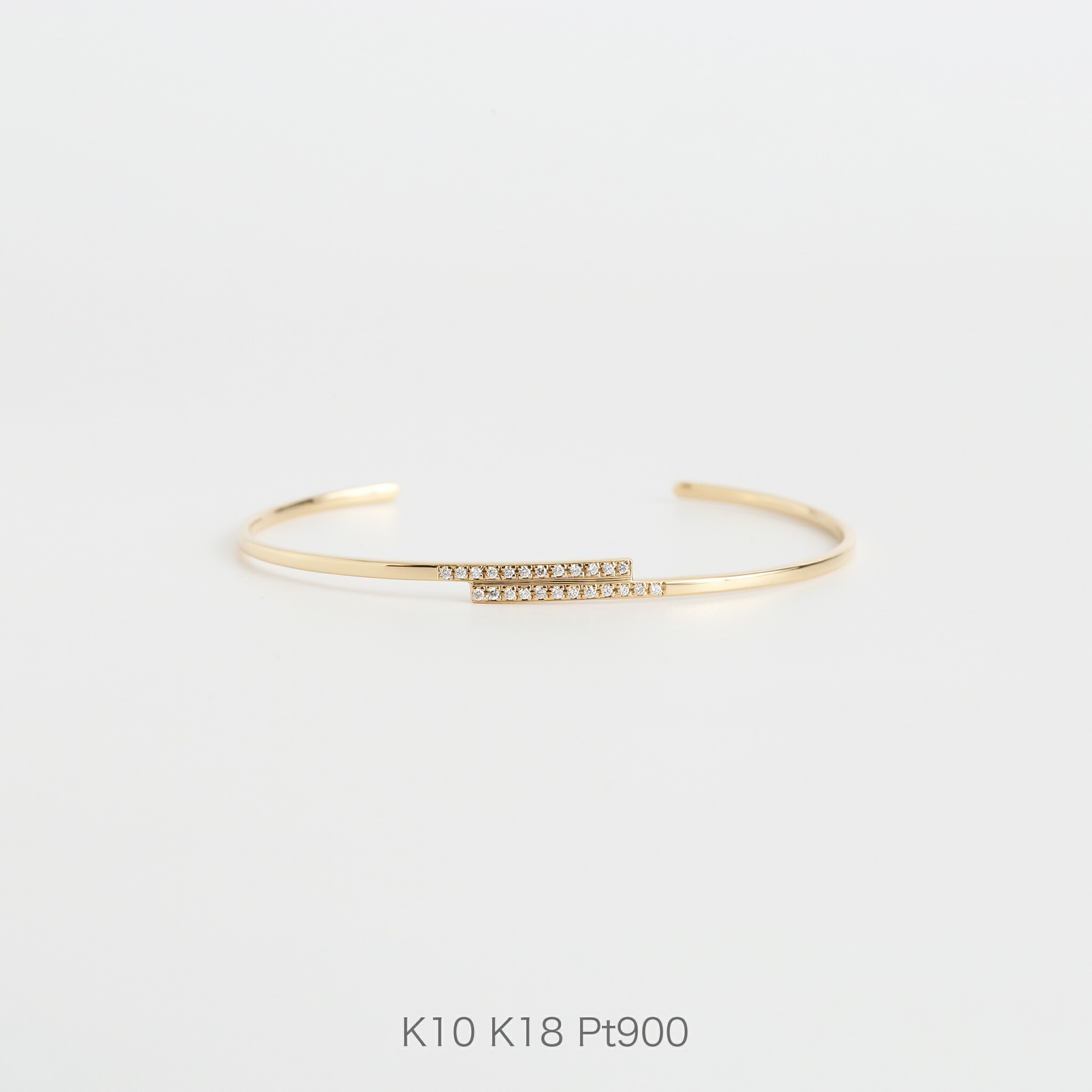 楽天市場】【Torquent Bangle】 K10/K18/Pt900 イエローゴールド