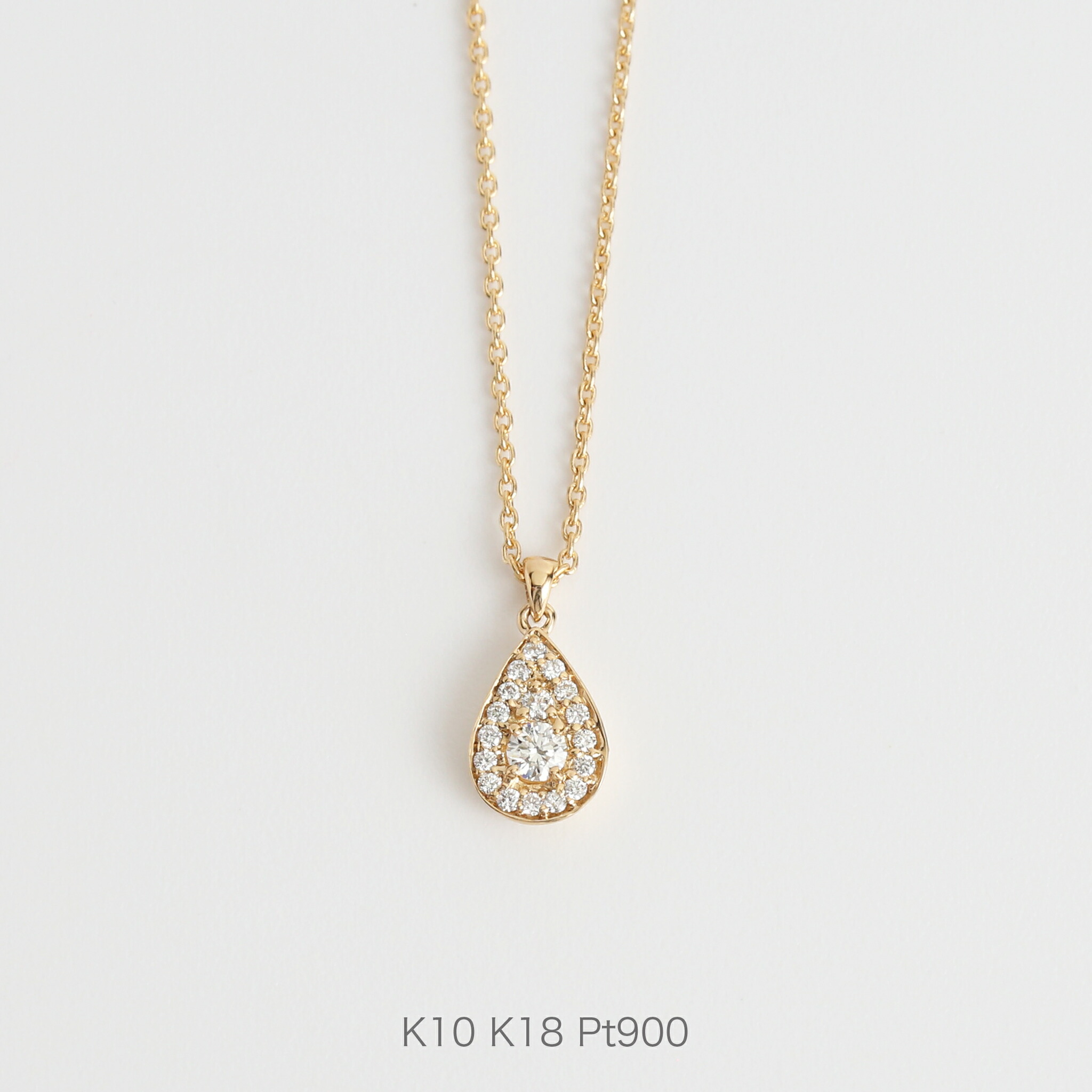 楽天市場】【Beronica Necklace】K10/K18/Pt900 ダイヤモンド
