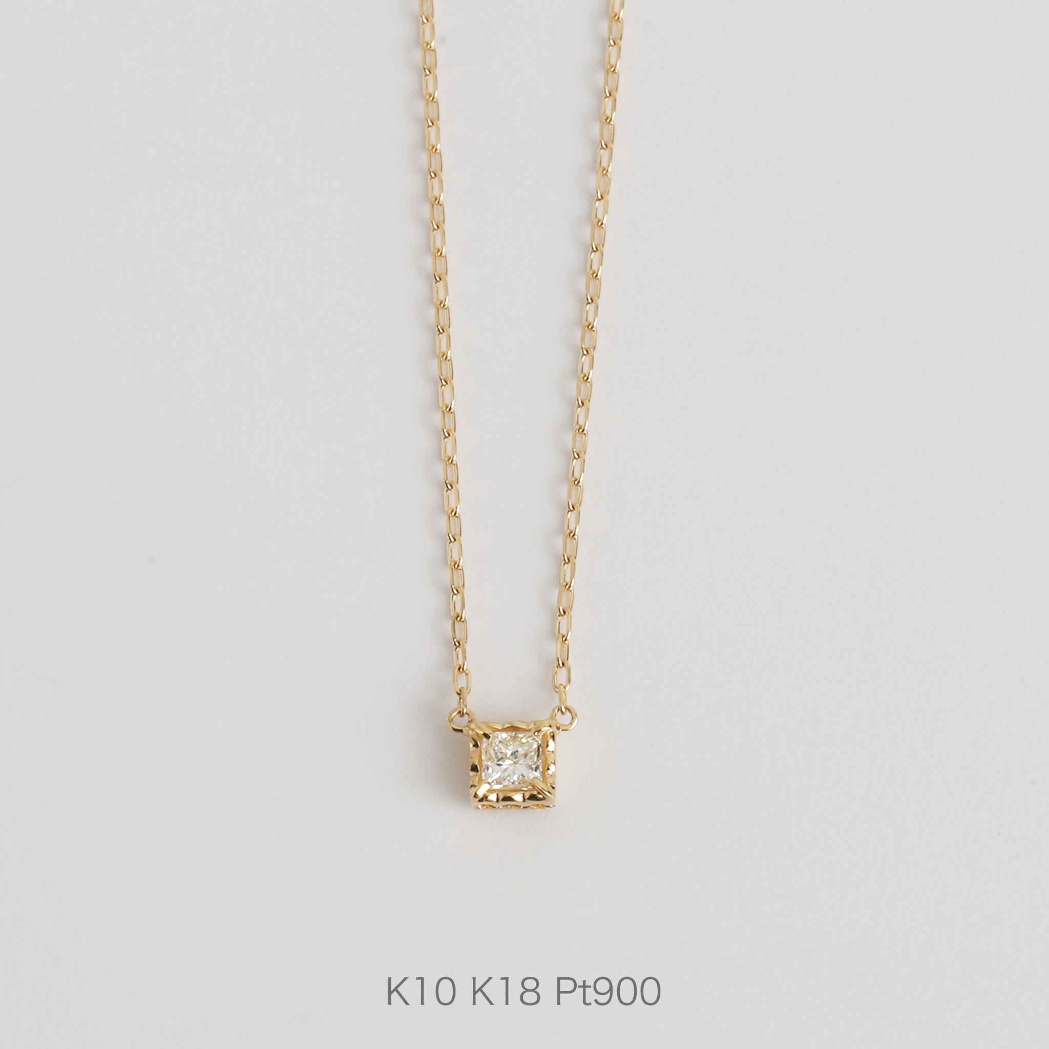 楽天市場】【Leaves Necklace】 K10/K18/Pt900 木の葉 ダイヤモンド
