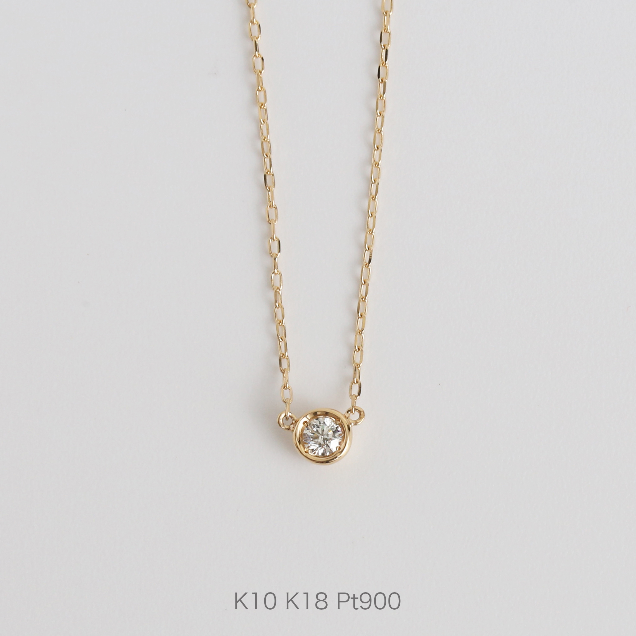 楽天市場】【PRINCESS Necklace】 K10/K18/Pt900 プリンセスカット