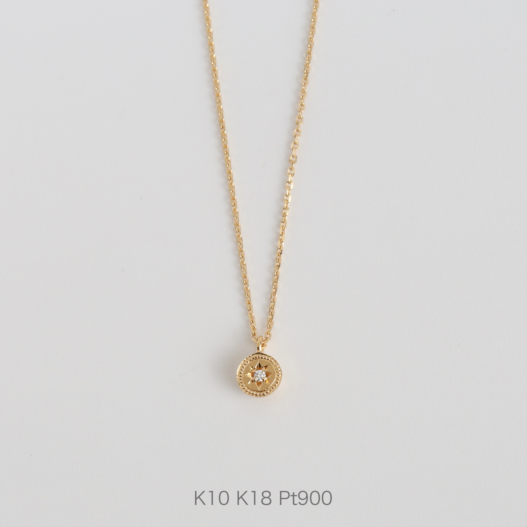 楽天市場】【Ortina Necklace 0.20ct】 K10/K18/Pt900 一粒ダイヤ