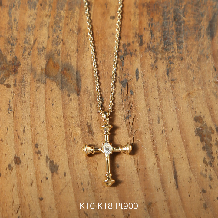 楽天市場】【Bullion Necklace】 K10/K18/Pt900 ネックレス クロス