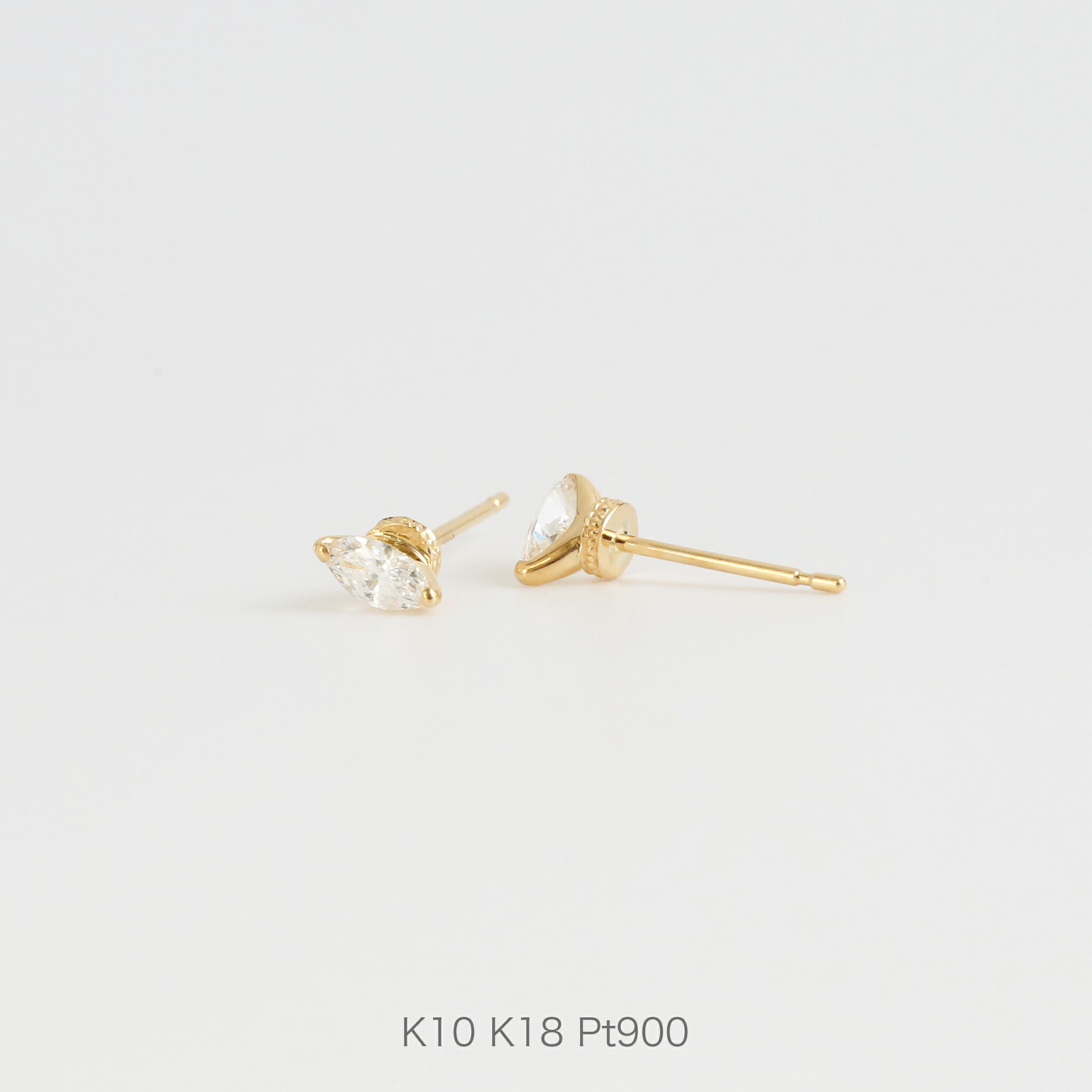 楽天市場】【Petit Stella Pierce】 K10/K18/Pt900 一粒 ダイヤモンド