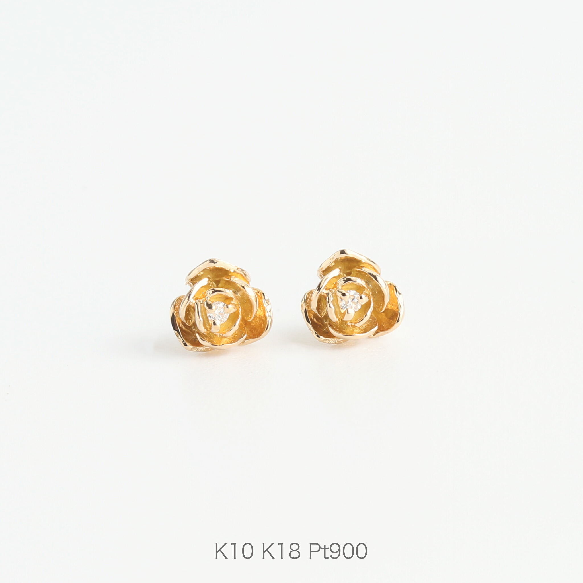 楽天市場】【Elmoa Hoop Pierce S】 K10/K18 ツイスト 地金 フープ 