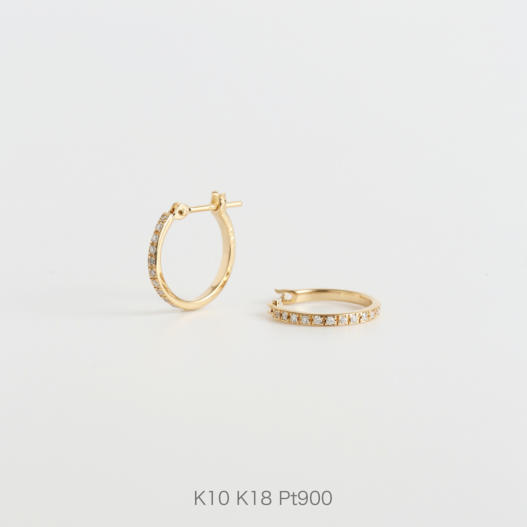 楽天市場】【Basic Hoop Pierce】【即納品】 K18イエローゴールド