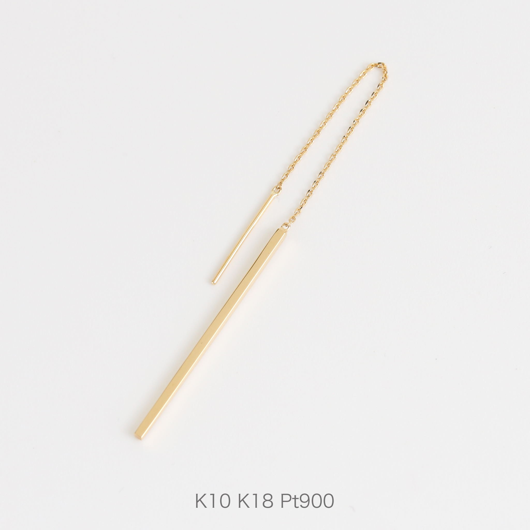 4℃ ヨンドシー アメリカンピアス チェーンピアス ダイヤモンド