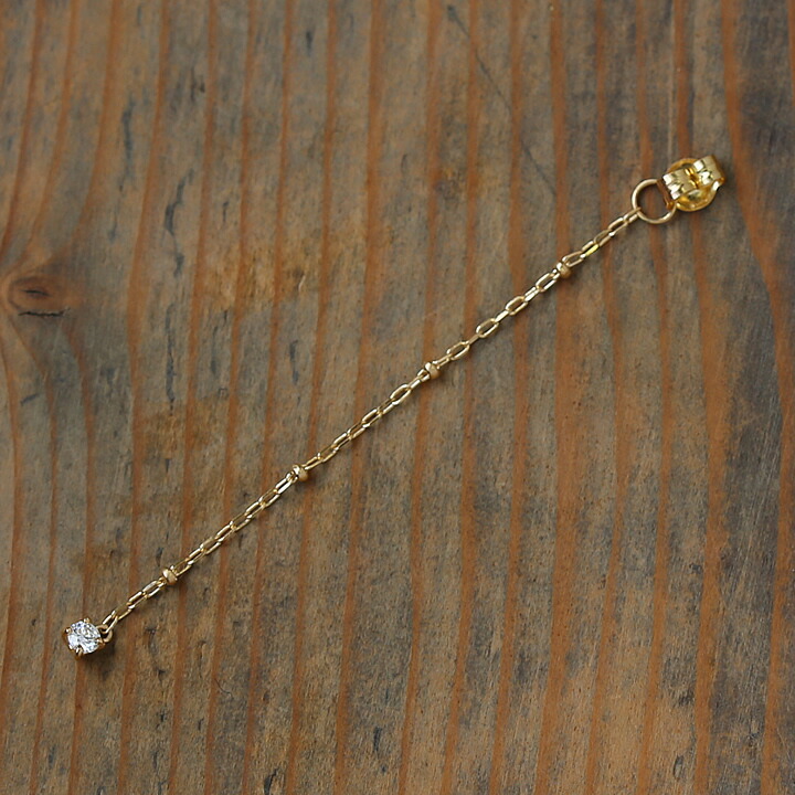 Diamond Chain Pierce Catch ピアスキャッチ レディース ダイヤモンド 一粒ダイヤ 揺れる K18 18金 18k ゴールド ピンクゴールド ホワイトゴールド ダイアモンド スウィング 女性 大人 上品 華奢 かわいい シンプル 片耳用 プレゼント ギフト Tajikhome Com