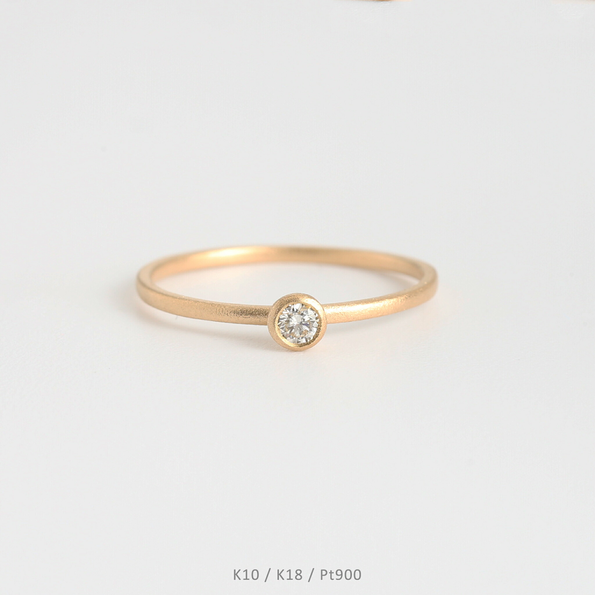 楽天市場】【One Diamond Ring】 K10/K18/Pt900 一粒 ダイヤモンド
