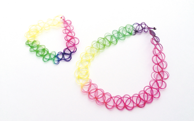 メーカーより直送商品 Tattoo Choker Rainbow 2set 02タトゥーチョーカー レインボー Educaps Com Br