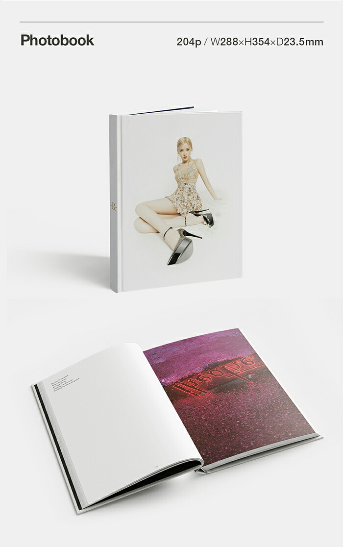 楽天市場 送料無料 公式フォトカード付 1次予約 Rose R Photobook Special Edition ブラックピンク ロゼ フォトブック 写真集 Sonagimart