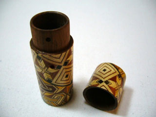 楽天市場 寄木細工 ギリ粉入れ 丸型 曽根弓具店