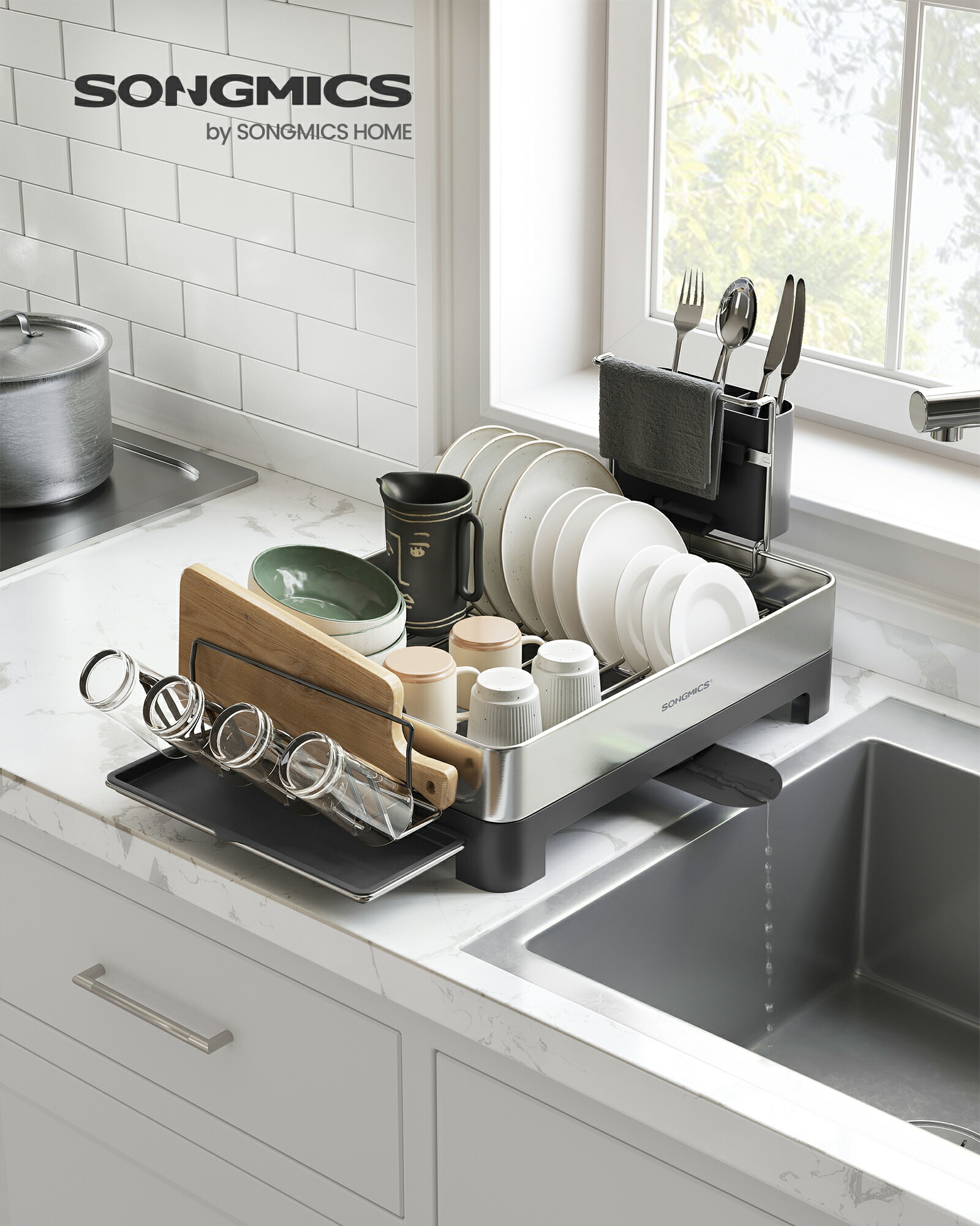 楽天市場】【SS限定P5】300円OFFクーポン 多機能 食器水切りラック