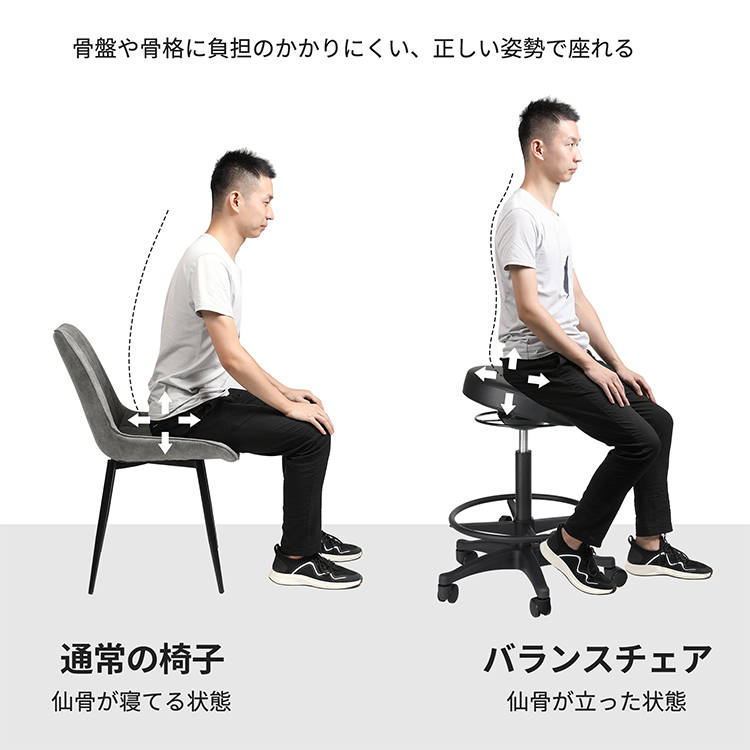 Songmics デスクチェア 椅子 姿勢矯正 体幹を鍛える 腰痛対策 チェア ガス圧昇降式 360度回転 組立簡単 オフィスチェア テレワーク 在宅勤務 バランスチェア 事務椅子 Osc407b01 Rvcconst Com