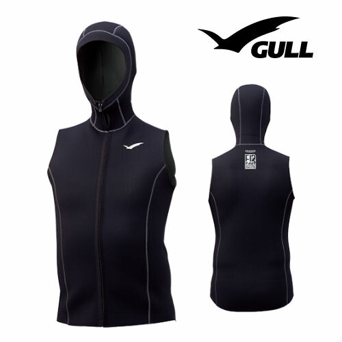 GULL　3ｍｍフードベスト　レディースM Amazon | GULL (ガル) 3mm ファスナー付フードベスト レディース