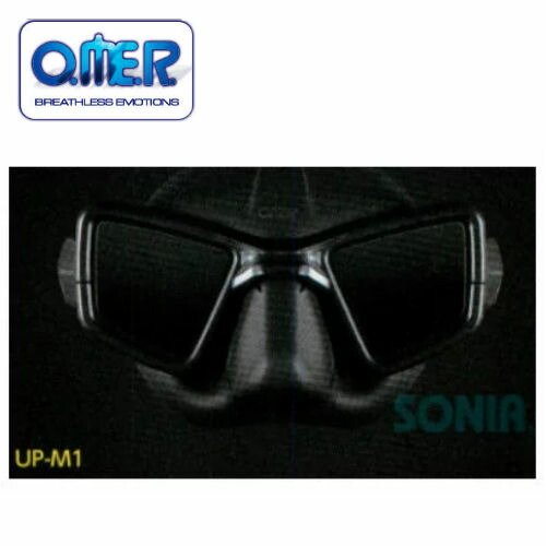Omer UP-M1C カーボン ノーズクリップ付き マスク シュノーケル 