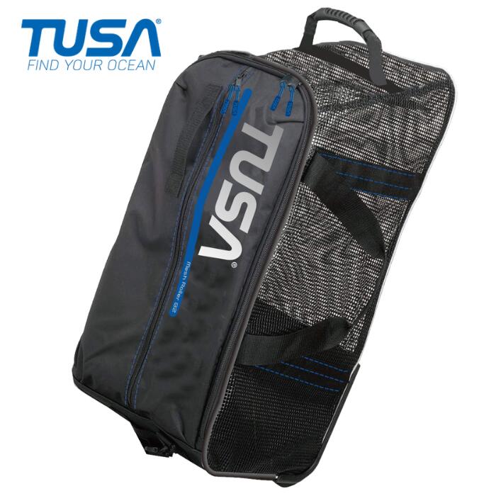 貨物輸送無料 TUSA（ツサ） BA0301 BK メッシュローラーバッグ 飛び込み競技 シュノーケリング メンズ レディース
