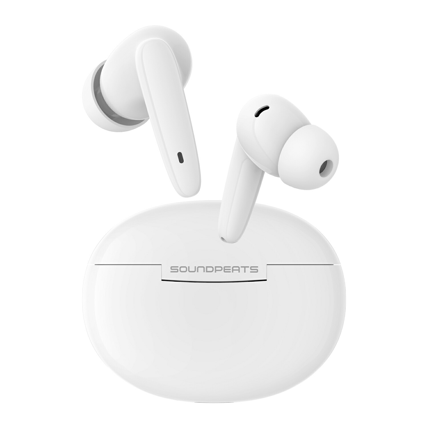 SOUNDPEATS Life classic ワイヤレスイヤホン 10mmダイナミックドライバー 高音質 Bluetooth 5.2  低遅延 AACコーデック対応 最大22時間再生 ENC通話ノイズリダクション 片耳 ゲームモード 無線イヤホン 専用アプリ 完全ワイヤレスイヤホン  ホワイト sonic