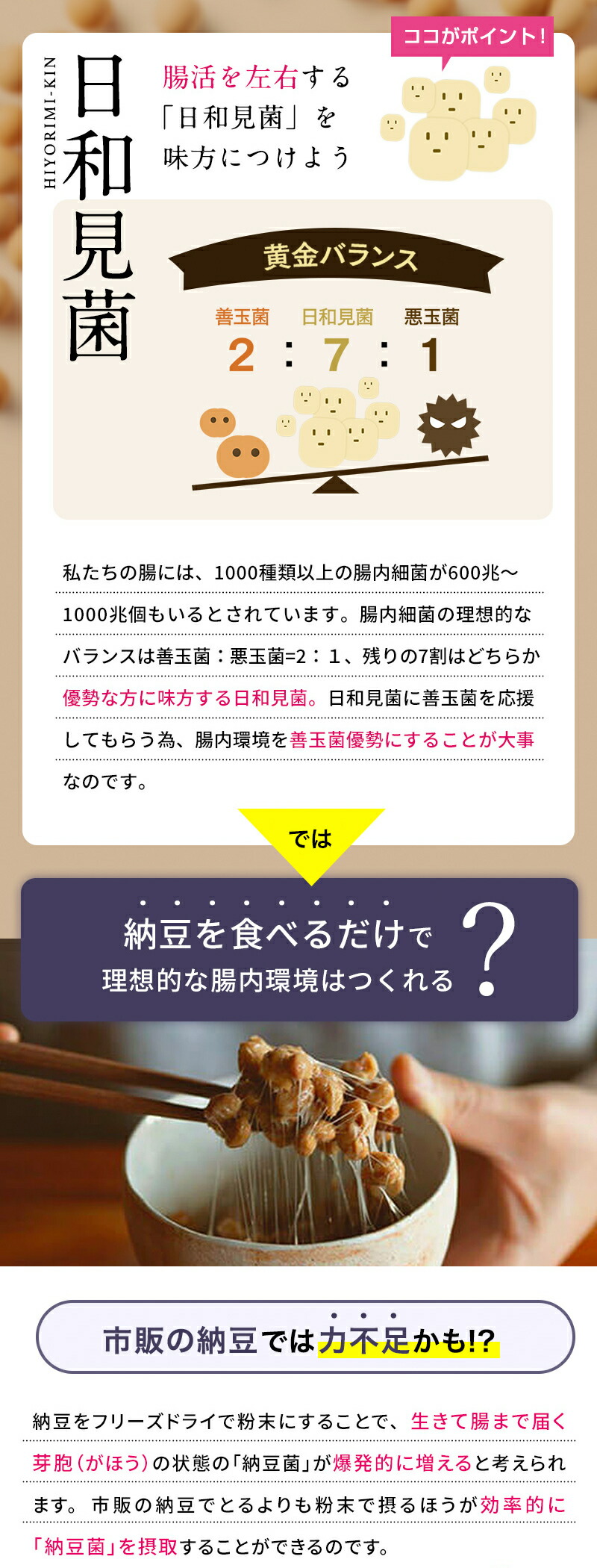 市場 #納豆菌 に ベビーフード 離乳食 公式 こな納豆50g 粘り控えめタイプ 普段の食事にかけるだけで栄養アップ 匂い #こな納豆 納豆菌 で手軽に腸活