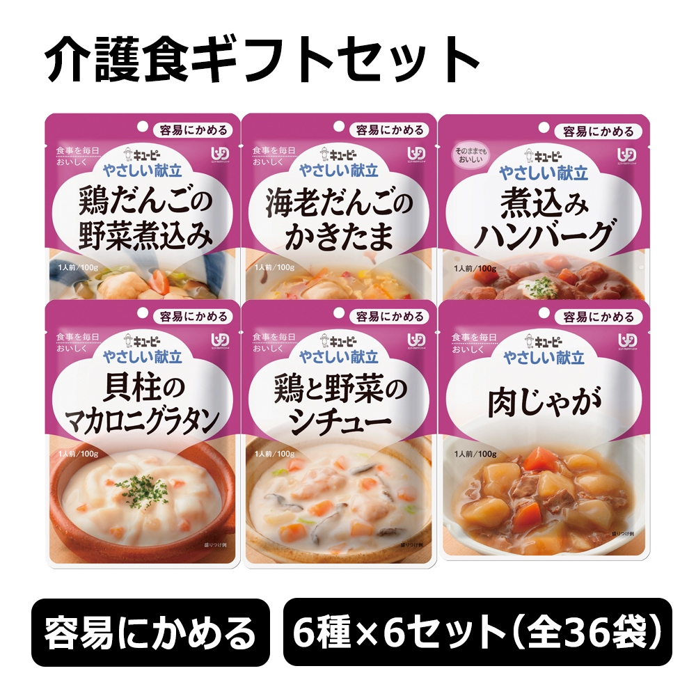 介護食 容易にかめる やさしい献立 Y1-8 煮込みハンバーグドミグラスソース仕立て 100g 1セット（12袋入） キユーピー