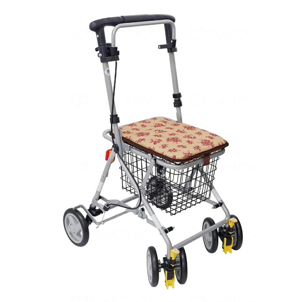 島製作所 Benri ベンリー フローラルBE シルバーカー