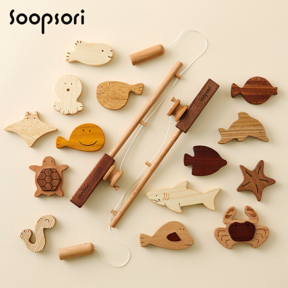 P5倍 名入れチャームプレゼント中 木のおもちゃ お魚８個 デラックスセット 男の子 誕生日 マグネット 幼稚園 おもちゃ 天然木 磁石つき 保育園 知育 3歳 つりざお2個 ギフト パズル キッズルーム 無着色 海のいきもの6個入り知育玩具 託児室 女の子 木製 釣り 魚