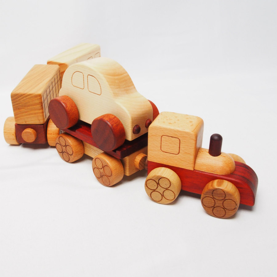 1歳 おもちゃ ミニカーつき 車 磁石で連結 男の子 名入れバッグプレゼント中赤ちゃん 木のおもちゃ 汽車セット のりものおもちゃ 女の子