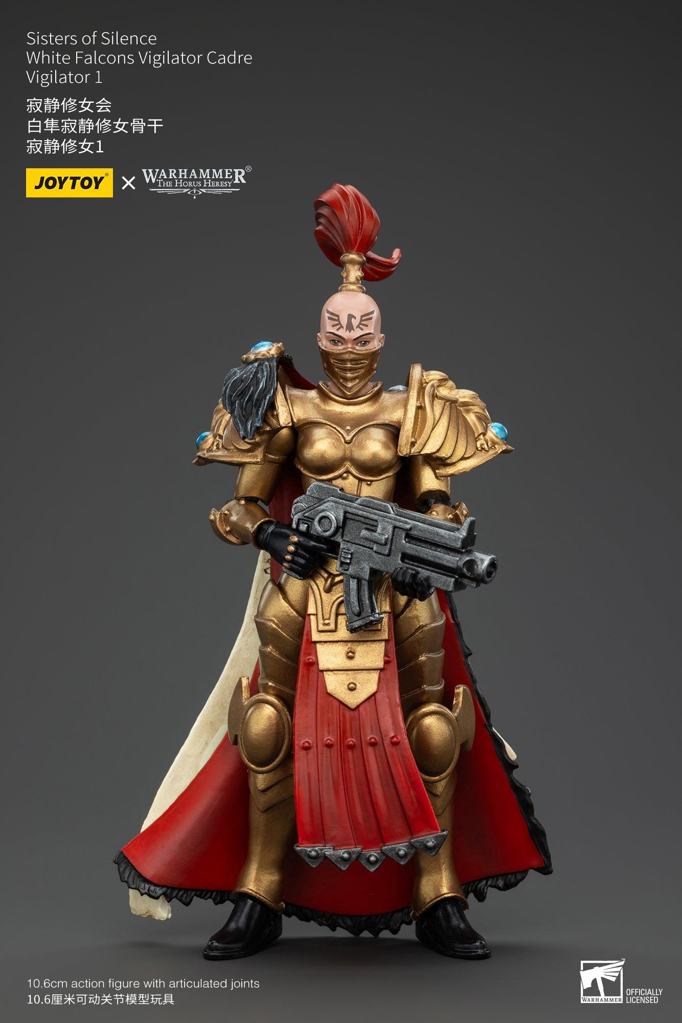 【国内正規代理店】 JOYTOY ジョイトイ ウォーハンマー ホルスの大逆 沈黙の姉妹団 ホワイトファルコン ヴィジレイター・カドレ ヴィジレイター1 1/18スケール 可動フィギュア アクションフィギュア
