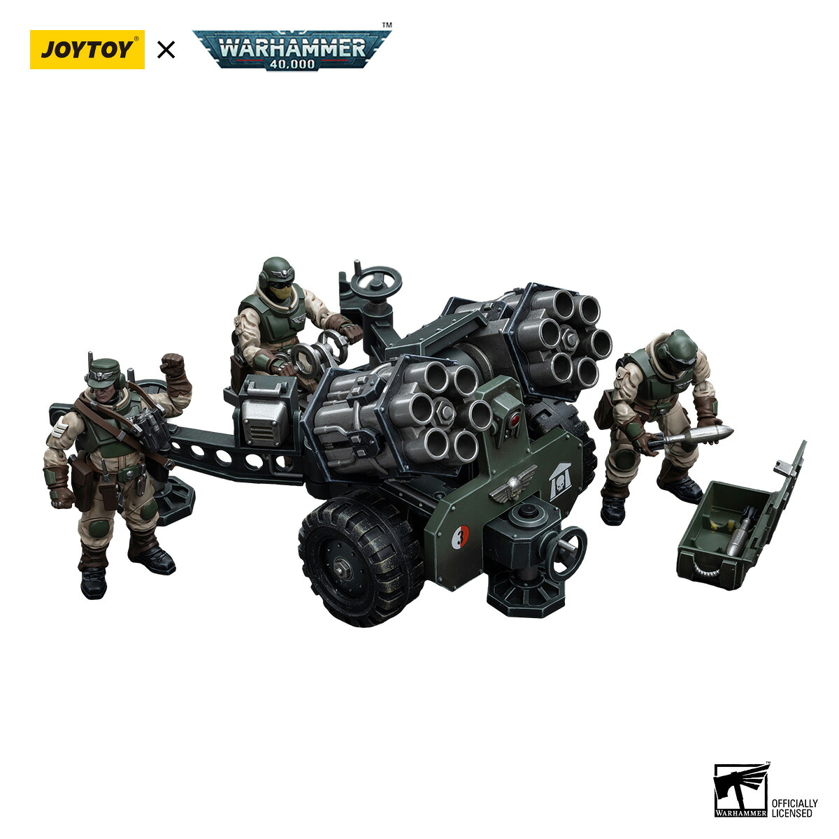 【国内正規代理店】 JOYTOY ジョイトイ ウォーハンマー40,000 アストラ・ミリタリウム 重砲チーム（マレウス・ロケットランチャー装備） 可動フィギュア アクションフィギュア