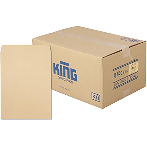 キングコーポレーション クラフト封筒 角形0号 85g 500枚入 150903 送料無料