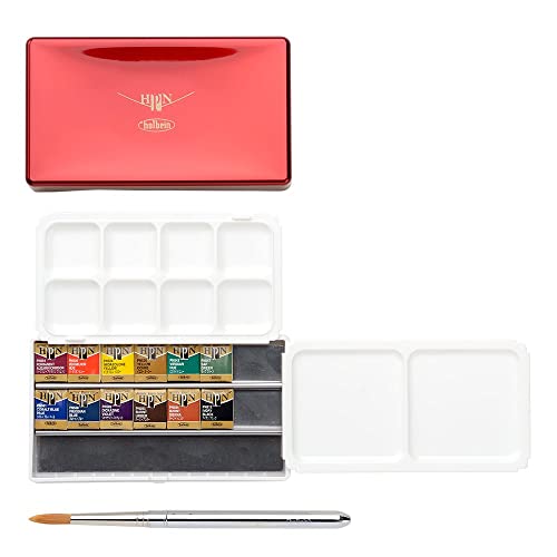 ホルベイン 固形水彩絵具 アーチストパンカラー PN691 12色セット (パームボックス) 02691 送料無料
