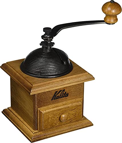カリタ Kalita 珈琲粉砕機 木製 思わしいな鋳鉄製切断機 ドームミル 粗さ合わせる能力のある 手挽き珈琲粉砕機 #42033 粉砕機 グライ 貨物輸送無料