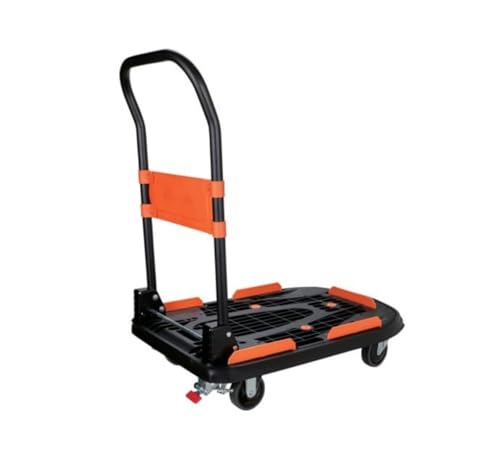 ＴＲＵＳＣＯ 樹脂台車 カルティオ（新型） ７８０Ｘ４９０ 折畳 青 スチールストッパー付 MPK-780-B-SS 送料無料