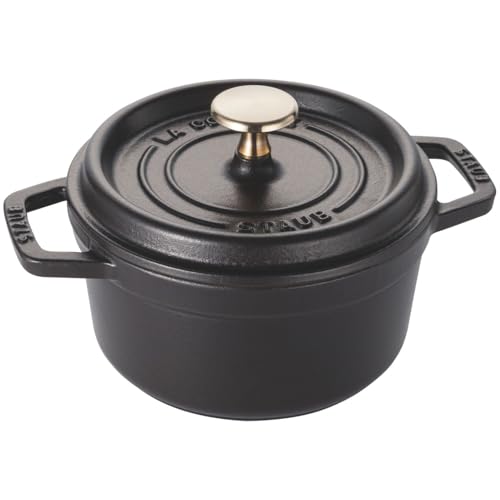 STAUB ストウブ XO ココット 16 廃盤 staub ストウブ 「 ピコ ココット ラウンド 黒いこと 16糎 」 小っ