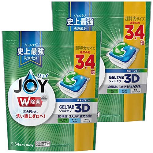 【まとめ買い】 楽しいこと ジェルタブ 食洗機用中性洗剤 54個×2袋 貨物輸送無料
