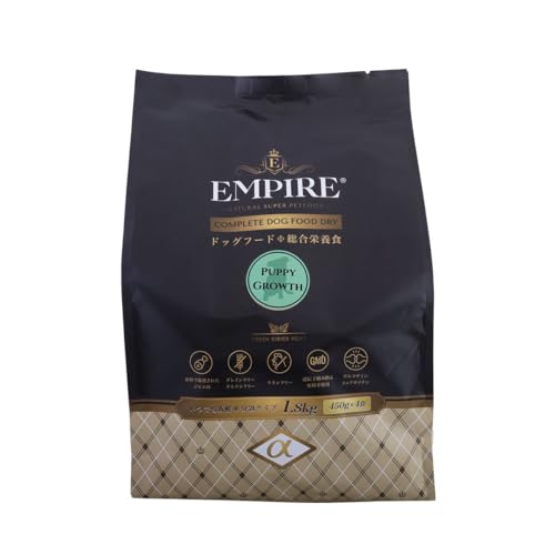 エンパイア EMPIRE パピーグロース 小粒 1.8kg（450g×4）ドッグフード ジビエ 鹿肉 グレインフリー グルテンフリー ラ 送料無料