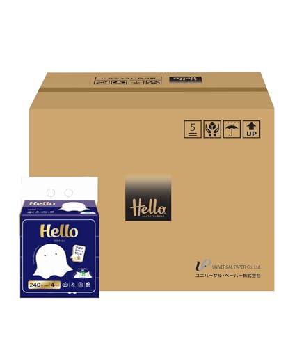 【ケース販売】ハロー アロマ ティッシュペーパー 120組(240枚)4個 x 20パック入 5226 送料無料